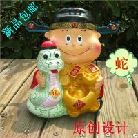 批发生肖蛇财神存钱罐创意家居饰品摆件树脂工艺品 诚招代销