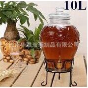 出口东南亚 无铅泡酒坛子 梅酒瓶 自酿酒玻璃瓶 玻璃泡酒瓶