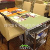 重庆小天鹅火锅桌 涮涮锅火锅桌 厂家供应大理石火锅桌