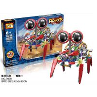 正品LOZ俐智拼接电动积机器人3028 蜘蛛王