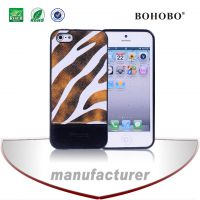 【工厂直销】iphone5 斑马纹TPU保护套 苹果5s彩绘手机壳 硅胶套