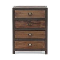 美式鄉(xiāng)村復(fù)古實(shí)木收納柜斗柜 鐵藝實(shí)木斗柜 歐式四斗柜 廠家批發(fā)