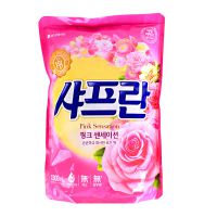 韩国进口批发LG衣物柔顺剂防静电_淡雅奶香棉花香2100ml_粉色