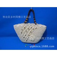 五斜珠 植物手工藝制品 草編包 歐美日韓原單 鄉(xiāng)村風(fēng)情