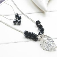 立體鏤空水晶樹(shù)葉子韓國(guó)雙層毛衣鏈女 個(gè)性長(zhǎng)款項(xiàng)鏈 配飾品裝飾鏈