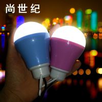 LED球泡灯带USB接口5V 5W电脑充电宝低压l节能灯地摊夜市露营灯泡