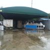 东莞彩篷厂 专业定做 固定棚雨篷帆布蓬 镀锌钢管加高密度帆布 质量有保障