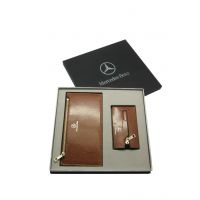 意大利珍珠鱼纹***卡包钥匙包两件套 汽车品牌皮具礼品 商务礼品