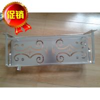 卫浴厂家│太空铝毛巾架│铝板新花纹带钩浴巾架│新款低价热销