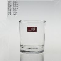 供应青苹果玻璃水杯  透明直身玻璃杯  厚底酒杯  饮料杯  茶杯