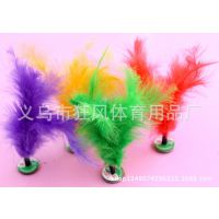 厂家批发 鸡毛毽 花毽子 毽球 比赛游戏用 健身***