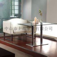 厂家供应江门【SP-KS163】公共系列家具 时尚PU皮卡座休闲沙发