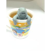 硅胶食品级环保茶具 硅胶***无害茶隔 可爱海牛海狮海豹泡茶器