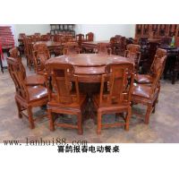 供应非洲花梨木圓饭桌/feizhouhualimuyuancanzhuojiage/diandong