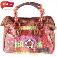 厂家直销 原创中国风民族风复古风民族特色包包 手工木珠包 女包