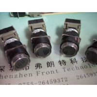 按钮开关AH164-EB11黑色 平圆型 自复位