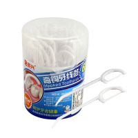 振興60支裝壓線棒 塑料牙線 一次性牙線 牙線牙線棒 K-0066