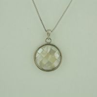 0204102529爱莲饰品 销售供应 精美*** 韩版圆形镶贝壳女式项链