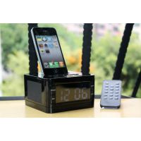 供应惠尔诺B7苹果iphone音响,酒店客房专用ipod闹钟收音机播放器
