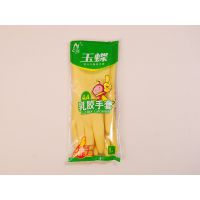 玉蝶【4A】家用乳胶手套加厚牛筋手套【手感超好，保洁***】