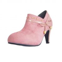 款潮单鞋 秋冬季款女鞋甜美蝴蝶结高跟鞋 女士鞋 外贸出口