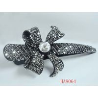韓式蝴蝶發(fā)夾  制作發(fā)飾材料 頭飾材料 發(fā)夾 金屬鑲鉆發(fā)夾 批發(fā)