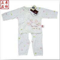 专柜正品 2013夏款童 单面布竹纤维合同套 0-3月 晨婴乐园 C3365