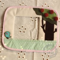 漫笛兒正品  手工布藝  大樹小鳥  開關(guān)貼  開關(guān)套  B1