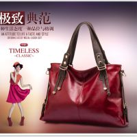 批发新款欧美潮流***PU油皮手提包时尚休闲包百搭复古单肩斜跨包