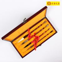 四大名家*** 善琏湖笔 湖州毛笔套装文房四宝礼品湖笔书法用品