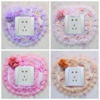 韓國(guó)創(chuàng)意金絲鑲邊布藝單開(kāi)關(guān)保護(hù)套多款蕾絲開(kāi)關(guān)貼開(kāi)關(guān)套罩批發(fā)