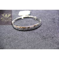 金詩(shī)鉑 女推拉福字銀鐲子飾品 送媽媽母親禮物