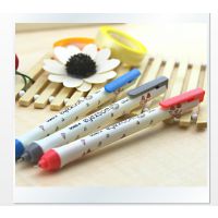 高克韓國文具  東亞大眼睛按動式中性筆  創(chuàng)意黑色水筆  勾線筆