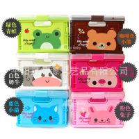 动物卡通收纳盒 塑料折叠收纳箱 收纳盒 整理盒储物箱(大号)