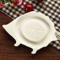 实体店批发D-45可爱zakka刺猬研磨器磨蒜盘外贸陶瓷库存淘宝进货