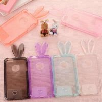 苹果iphone5/5S 立体兔子水晶手机壳硅胶套宝贝兔耳朵保护套软