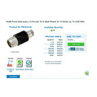 ӦPE7010-20 pasternack 2GHz 20dB10W Ƶ΢̶ͬ˥