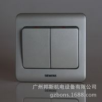 西門子墻壁開關(guān)插座 遠(yuǎn)景彩銀雙開單控大蹺板開關(guān)5TA0211-1CC122