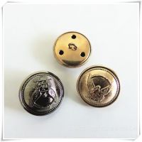 精细雕花电镀全铜手缝扣 童装纽扣 铜夹纽铜包扣钉线纽 环保材料