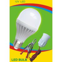 12V48V塑料led球泡灯9W 低压12V电瓶灯泡 夜市led灯 超亮应急灯