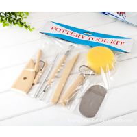 粘土彩泥软陶泥塑工具 陶艺油泥雕塑造型雕刻工具 塑料8件套装