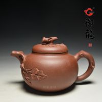 宜兴丁蜀镇紫砂壶 厂家***批发原矿朱泥 寿桃茶壶 茶具