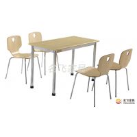 供应优质单位食堂餐桌椅,钢木结构易安装发货