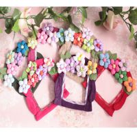 韓國布藝  手工布藝五彩花朵  開關(guān)貼  開關(guān)套  JB-9