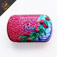 瑞士RIO瑞怡乐无糖薄荷糖压片糖 清香荔枝味 14g 铁盒 一件代发