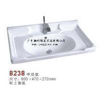 广东卫浴洁具批发|高背挡水-陶瓷中边盆|骏姿-陶瓷柜盆|多尺寸洗手盆
