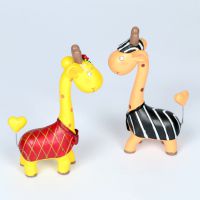 创意情侣树脂工艺礼品装饰品卡通树脂摆件对吻长颈鹿中号摆饰对装