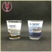 ***推荐 MSC贴花小酒杯 商务礼品白酒玻璃小酒杯 JLD018
