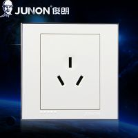 俊朗 铂金系列 三孔开关插座 电源插座面板 16A 空调 冰箱适用