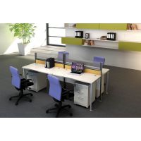 【迪欧】屏风V5 2.4m 2.8m 4人组合对坐职员办公桌 E1级环保标准优质屏风位